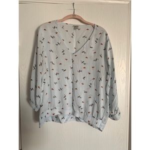 A New Day Bird Blouse